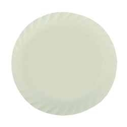 13 Inch - Bonchina Dinner Plates - Made Of Food-Grade Virgin Plastic Material - Round Shape - Pista Color - 170 Gm