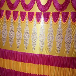 Mandap Stage Parda - 10 FT X 15 FT - Made of Brite Lycra