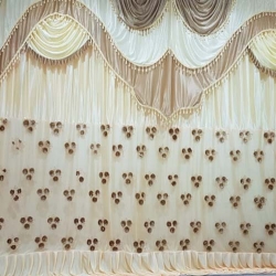 Mandap Stage Parda - 10 FT X 15 FT - Made of Brite Lycra