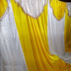 10 FT X 12 FT - Parda - Curtain - Stage Parda - Wedding Curtain - Mandap Parda - Made Of Brite Lycra - Multi Color