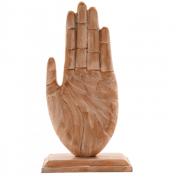 16.5 Inch Hand Symbol Sculpture - Show Piece  Hand - Made of Aluminium