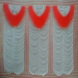 12 FT X 15 FT - Designer Curtain - Parda - Stage Parda - Wedding Curtain - Mandap Parda - Back Ground Curtain - Side Curtain - Made Of 24 Gauge Brite Lycra - Multi Color