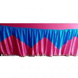 Table Cover Frill - 18 FT - Made Of Bright Lycra Cloth