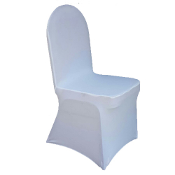 Chair Cover - Made of Brite Lycra-  White Color