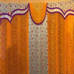 10 FT X 18 FT - Designer Curtain - Parda - Stage Parda - Wedding Curtain - Mandap Parda - Back Ground Curtain - Side Curtain - Made Of 24 Gauge Brite Lycra - Multi Color
