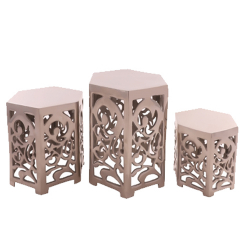 Center Table Rizer - Set of 3 - Made of Steel