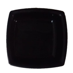 4 Inch - Chat Plates - Snacks Plates - Made Of Food Grade Virgin Plastic - Black Color
