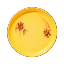 12 Inch Dinner Plates - Made Of Food-Grade Regular Plastic Material - Round Shape - Printed Plate