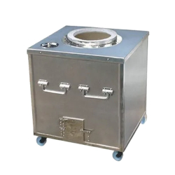 Square Shape Tandoor Bhatti - 32 Inch X 32 Inch - Made Of Stainless Steel