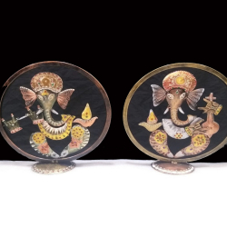 13 INCH - Ring Ganesh Table  - Door Hangings for Home Decor and Gift Purpose.
