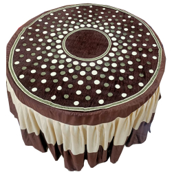 Round Table Cover - 4 FT X 4 FT - Made of Bright Lycra & Top Shannel Fabric Cloth