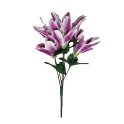 Artificial Flower Bunch - 13 Inch - Made of Plastic