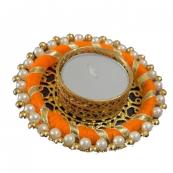 Round Ring Flower Diya - 3 Inch - Made of Iron