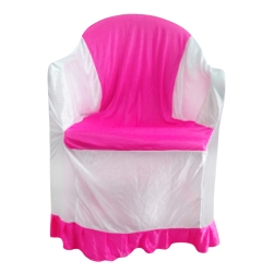 Chair Cover With Handle - Made Of Chandni & Bright Lycra Cloth
