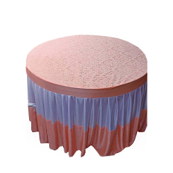 Round Table Cover - 3 FT X 3 FT- Made of Premium Quality Brite Lycra & Top Velvet Fabric Cloth