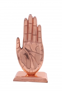 Hand Symbol Sculpture Show Piece Hand - 16.5 Inch - Made of Aluminium