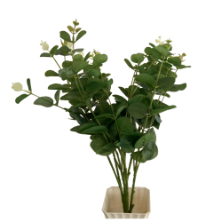19 Inch - Artificial Flower Plant - Rubber - For Wedding - Reception - Home Decor - Multi Color.