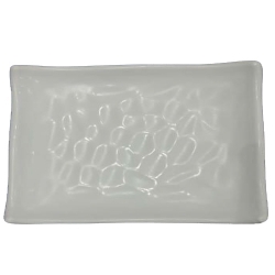 6 Inch - Chat Plate - Made Of Food-Grade Melamine Quality - White Color