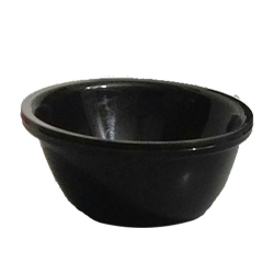 5 Inch Round Bowl - Katori - Wati - Curry Bowls - Dessert Bowls - Made Of Food Grade Virgin Plastic - Black Color