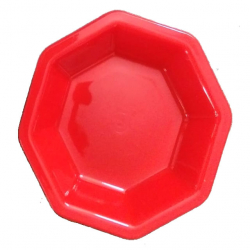 Round Chat Plate - 4.9 Inch - Made Of Plastic