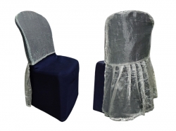 Chair Cover Without Handle - Made Of Cap Cloth Tissue & Bright Lycra Cloth