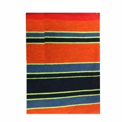 Multicolor Color - Regular - Cotton Floor Mat - Dari - Dhurrie - Galicha - Rugs - Satranji. Size (6 FT X 9 FT) Weight - 2 Kg