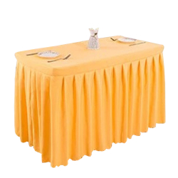 Rectangular Table Cover Frill - 2.5 FT X 2.5 FT - Made Of Brite Lycra Cloth