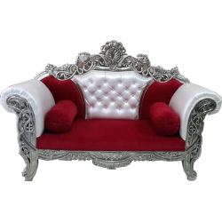 White & Red - Metal Couches - Sofa - Wedding Sofa - Wedding Couches - Made of Metal & Wooden