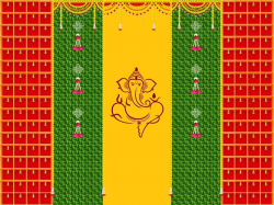 3D Print Mandap Parda - 8 FT x 12 FT - Printed Taiwan - Multi Color
