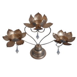 Lotus Candle Stand - Made of Metal
