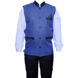 Waiter - Bearer - Bartender Coat Or Vest - Kitchen Uniform Or Apparel For Men - Full-Neckline - Full Sleave - Made Of Premium Quality Polyester & Cotton (Available Size 38 , 40 , 42 , 44 , 46 , 48)