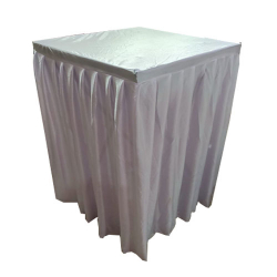 Standing Table Cover -24 Inch X 24 Inch - Made Of Premium Quality Chandni Cloth