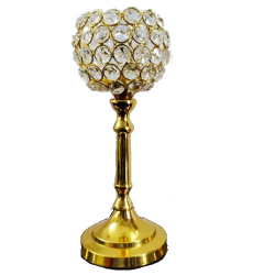 Fancy Candle Stand - 11 Inch - Made Of Matel