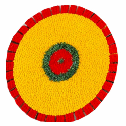 Round Wall Hanging - 4 Ft X 4 FT - Made of Pompom