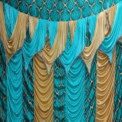 Designer Curtain - 10.5 FT X 15 FT - Made of Crush Cloth