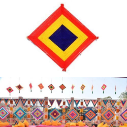 Kite Decoration - 12 Inch - Made up of Woolen