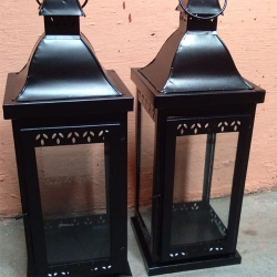 18 Inch Hanging Lanterns - Kandil - Candle - Holders - Made of Iron