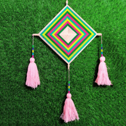 Wall Hanging Kite Jhumar - 15 Inch X 25 Inch -  Multi color