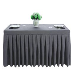 Rectangular Table Cover Frill - 2.5 FT X 2.5 FT - Made Of Brite Lycra Cloth