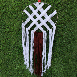 Macrame Wall Hanging - Door Hanging - Made of Woolen - Multi color