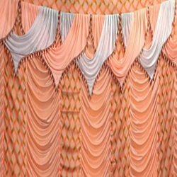 10.5 FT X 15 FT - Designer Curtain - Parda - Stage Parda - Wedding Curtain - Mandap Parda - Back Ground Curtain - Side Curtain - Made Of Crush Cloth - Multi Color