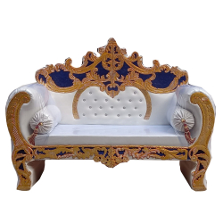 White & Golden - Metal Couches - Sofa - Wedding Sofa - Wedding Couches - Made of Metal & Wooden