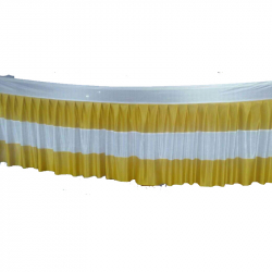 Table Cover Frill - 15 FT - Made of Bright Lycra Cloth