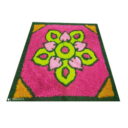 6 FT X 6 FT - Rangoli  Decorative Rangoli - Made of Material Polyster Multicolor