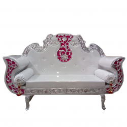 White Color  - Metal Couches - Sofa - Wedding Sofa - Wedding Couches - Made of Metal & Wooden