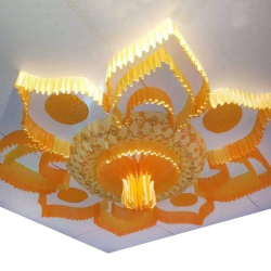 Designer Mandap Ceiling  - Made Of Taiwan & Bright Lycra Cloth