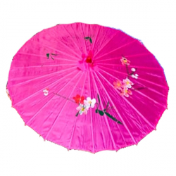 18 Inch - Pink Color - Chinese Umbrella - Fancy Umbrella - Decorative Umbrella - Chatri