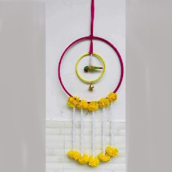Round Wall Hanging - 1.5 Ft - Made Of Cloth