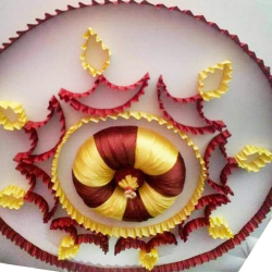 20 FT X 20 FT - Designer Mandap Ceiling Cloth -Shamiyana Ceiling - Taiwan Top - 26 Gauge Bright Lycra Cloth - Multi Color