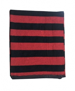 7 FT X 10 FT - Regular Quality - Rugs - Satranji - Floor Mat - Dhurrie - Made Of Cotton - Red & Black Color